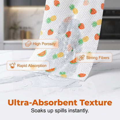 50Pcs Per Roll Reusable Cleaning Lazy Rags✨✨