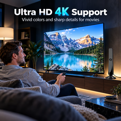 ⚡️ High-Gain Digital HDTV Indoor Antenna with Signal Amplifier – No Subscription, Easy Installation
