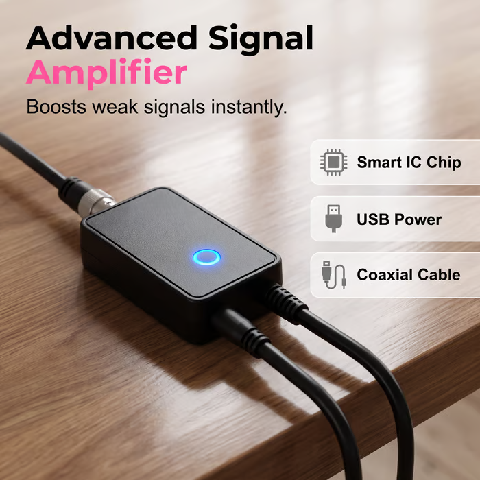 ⚡️ High-Gain Digital HDTV Indoor Antenna with Signal Amplifier – No Subscription, Easy Installation