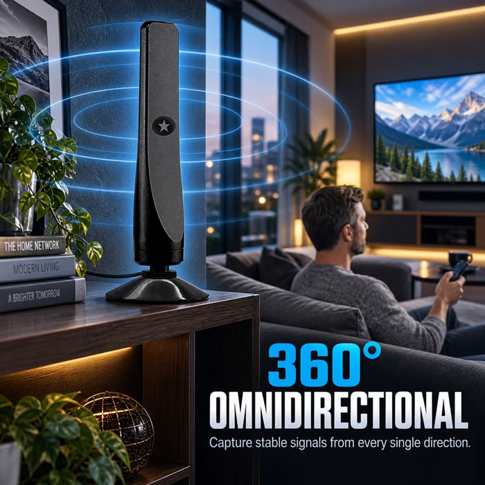 ⚡️ High-Gain Digital HDTV Indoor Antenna with Signal Amplifier – No Subscription, Easy Installation