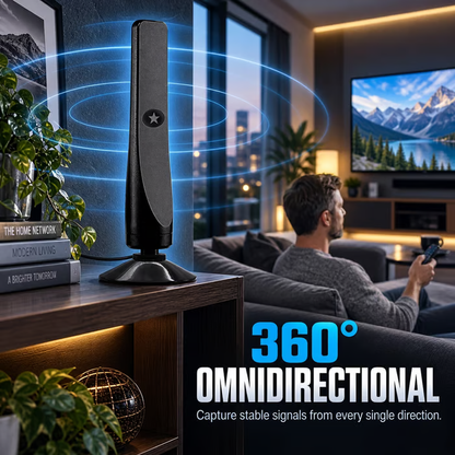 ⚡️ High-Gain Digital HDTV Indoor Antenna with Signal Amplifier – No Subscription, Easy Installation