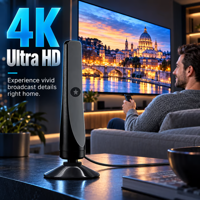 ⚡️ High-Gain Digital HDTV Indoor Antenna with Signal Amplifier – No Subscription, Easy Installation