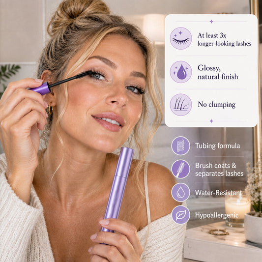 Waterproof Fibre Mascara for Mature Lashes – Length, Volume & Lift Without Clumps