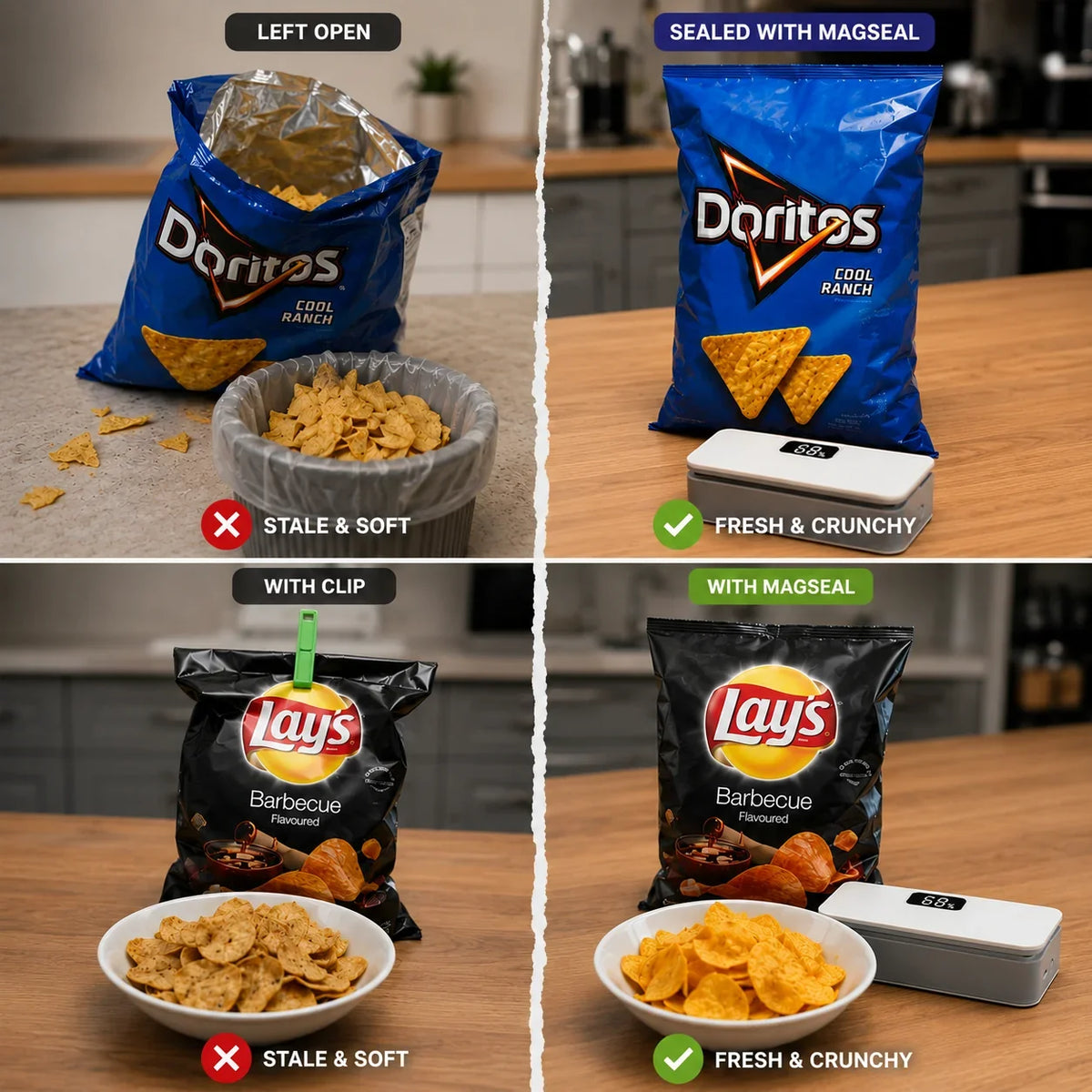 Seal Any Bag in Seconds & Keep Food Fresh Longer