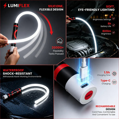 🔦500LM Flexible LED Work Light