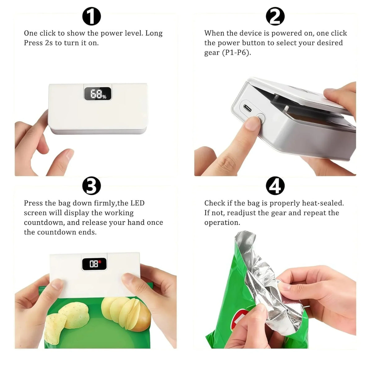 Seal Any Bag in Seconds & Keep Food Fresh Longer