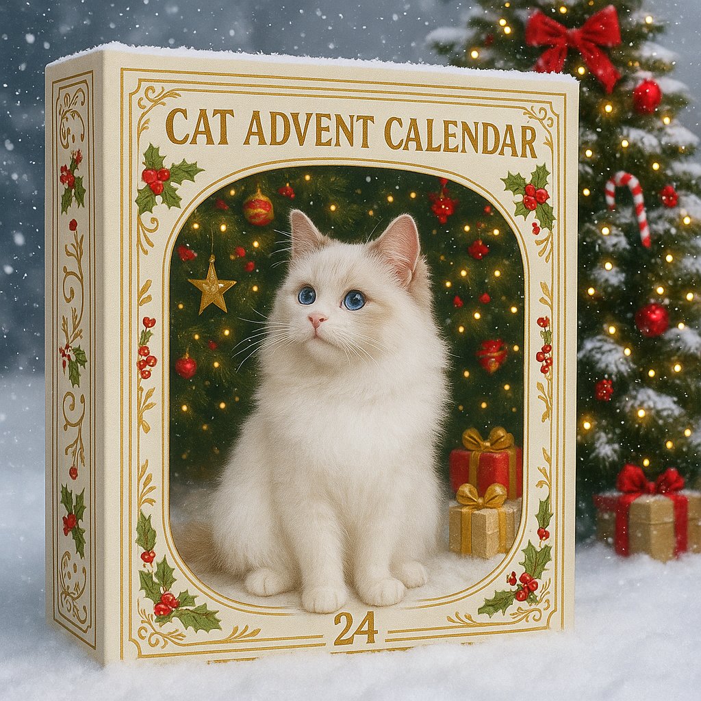 🐱 24 Days of Cats Advent Calendar: Christmas Countdown for Cat Lovers