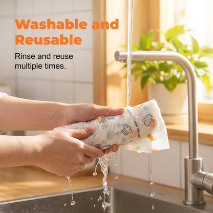 50Pcs Per Roll Reusable Cleaning Lazy Rags✨✨